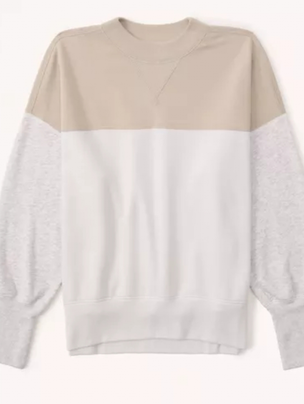A&F Color Block Crewneck Sweatshirt XL